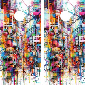 Abstract Painting Cornhole Set - Design 10
