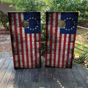 13 Colonies USA Flag Cornhole Set - Design 2