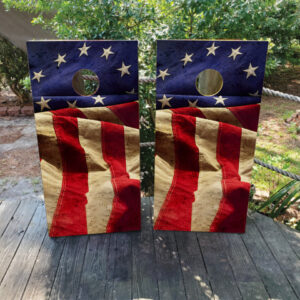 13 Colonies USA Flag Cornhole Set - Design 1