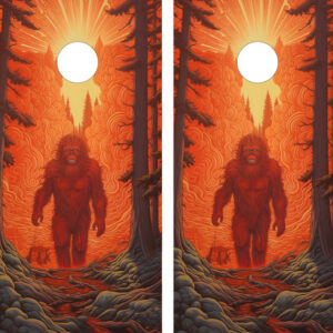 Artistic Bigfoot Cornhole Set - Design 1