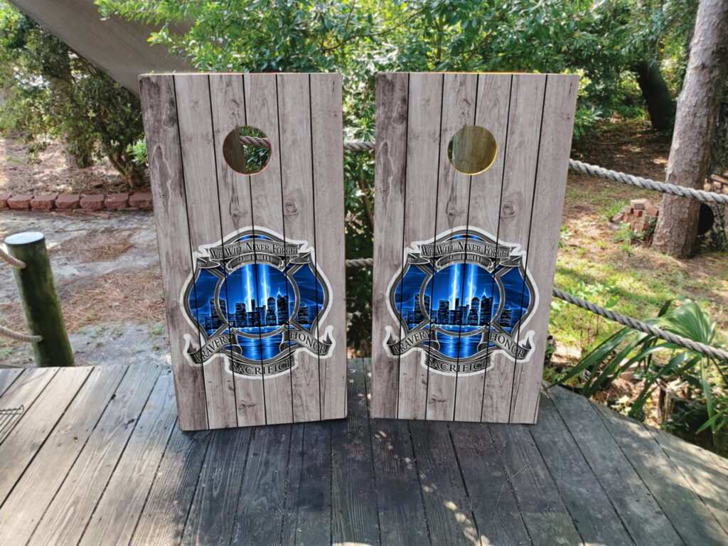 911 / New York / Never Forget Cornhole Set