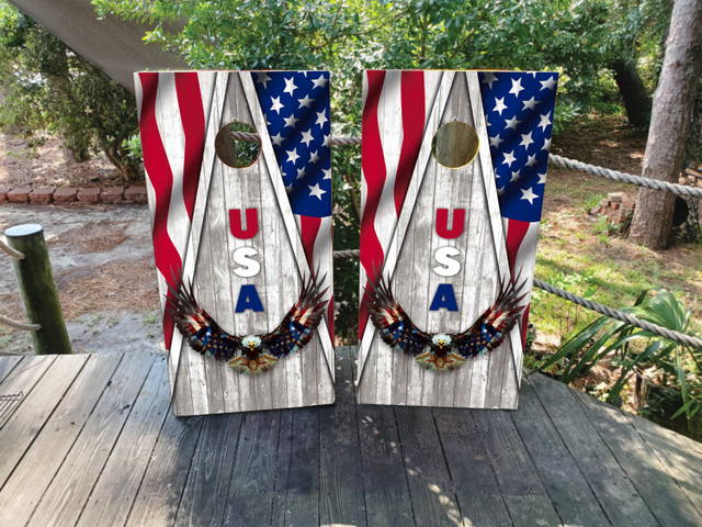 American Eagle Cornhole Set - Design 4.2