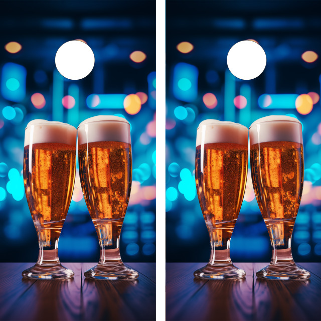 Beer Glasses Cornhole Set - Design 1