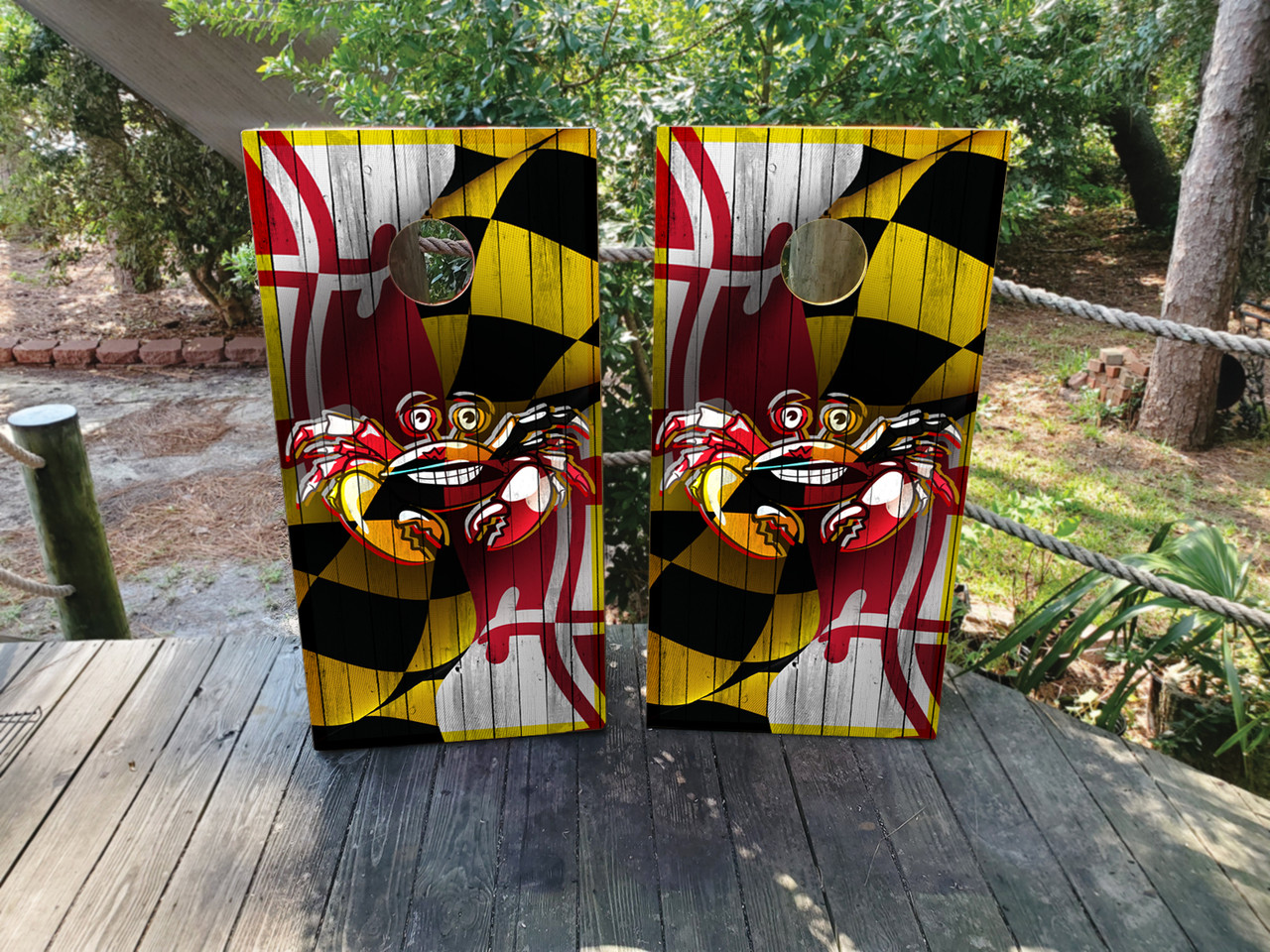 Baltimore Maryland Crab Cornhole Set