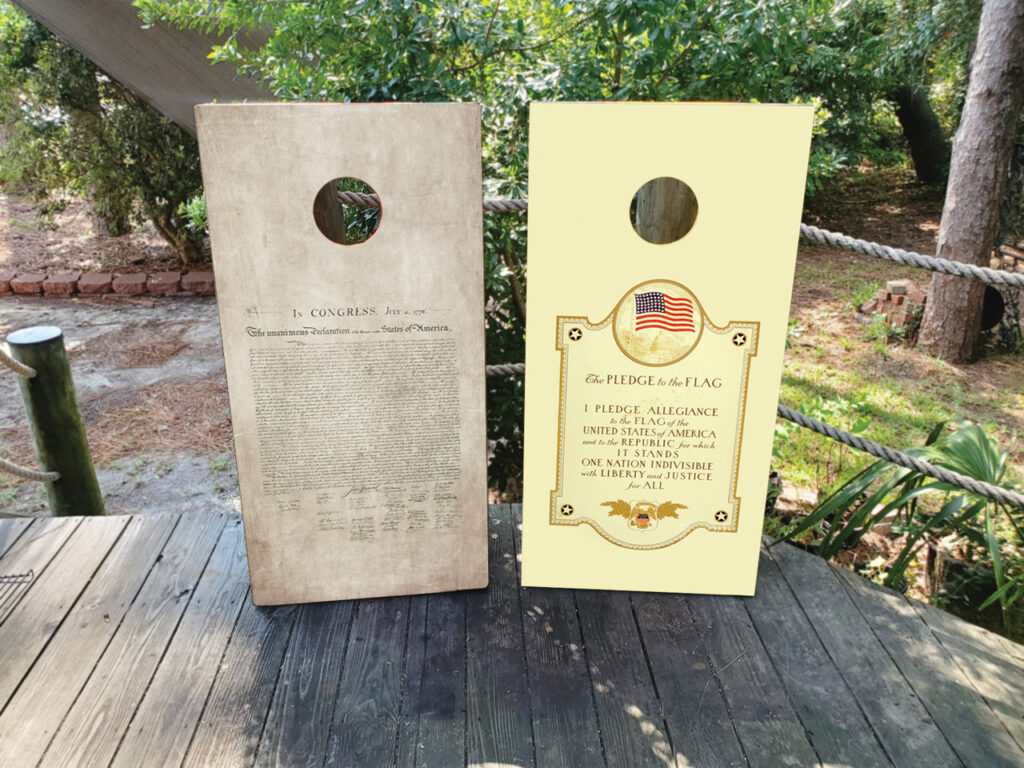 Pledge of Allegiance Cornhole Set