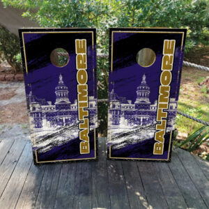 Baltimore Sports Colors Cornhole Set - Design 1