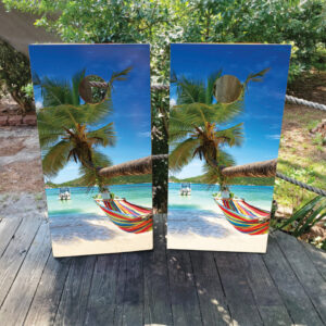 Beach Hammock Cornhole Boards