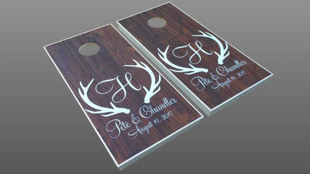 custom cornhole board set, good cornhole boards custom