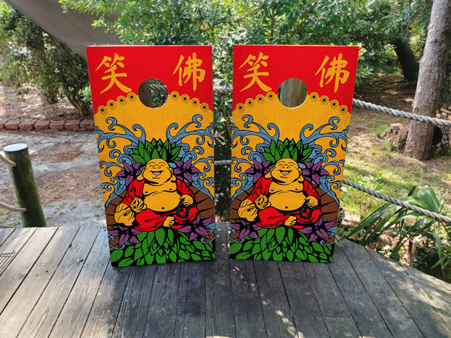 Laughing Buddha Cornhole Set