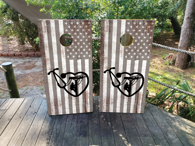 Lineman Cornhole Set - Design 3