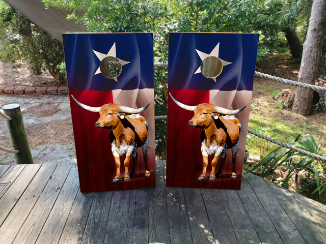 Texas Longhorn Cornhole Boards