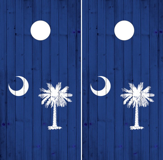 Navy South Carolina Cornhole Boards - Design 5