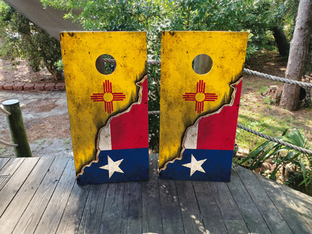 Texas / New Mexico Cornhole Boards - Design 2