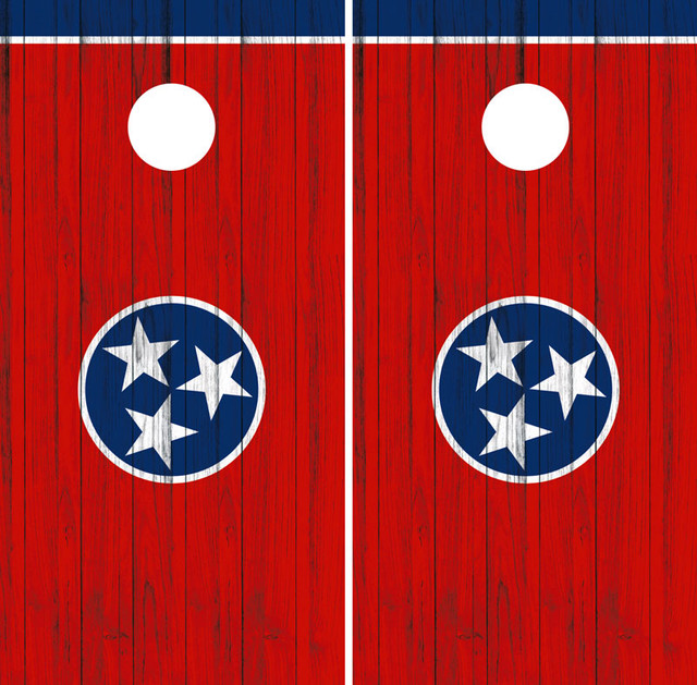 Tennessee State Flag Cornhole Boards