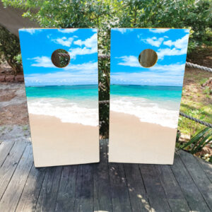 Beach Side Cornhole Wraps
