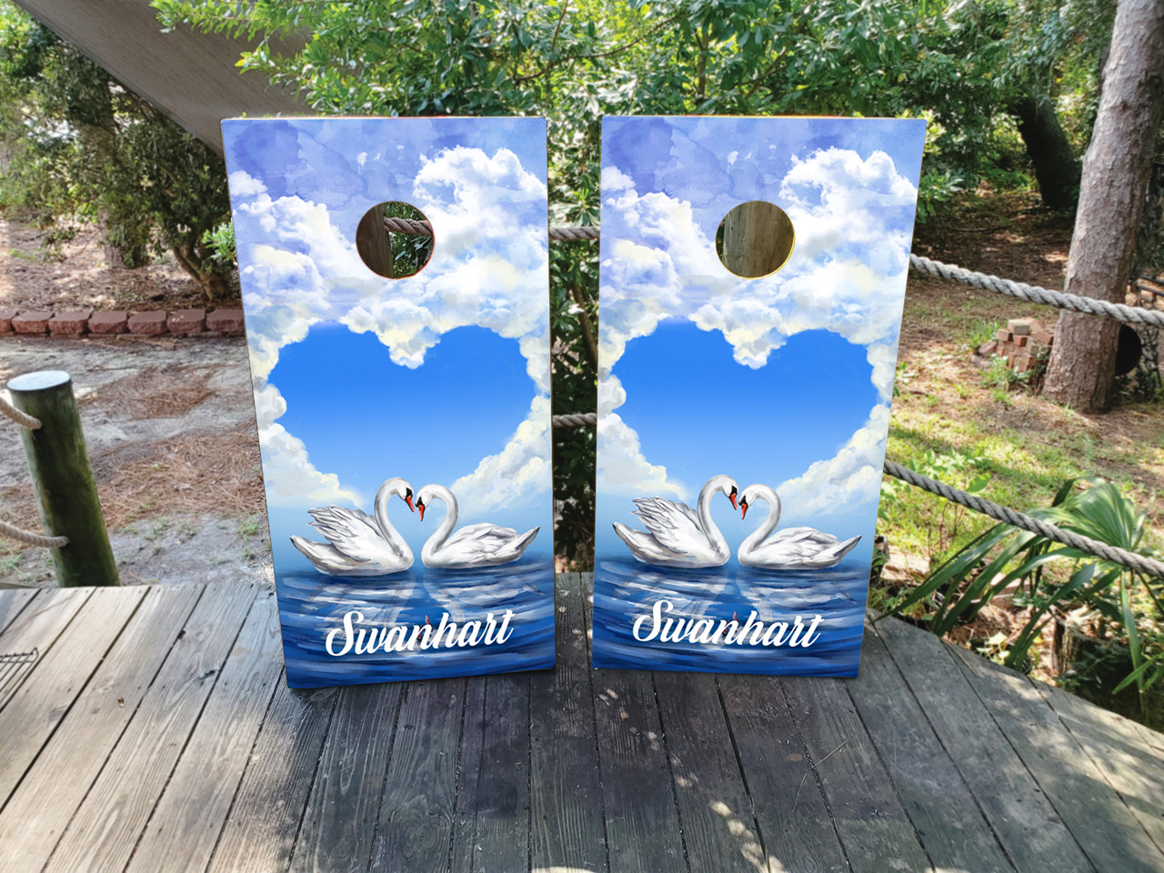 CUSTOM Wedding Cornhole Boards -Design 20